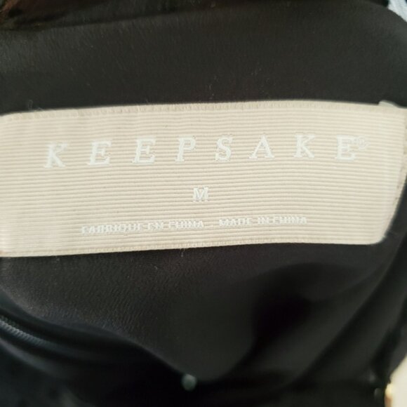 Keepsake the Label Horizons Dotted Black Mini Dress - Picture 10 of 11